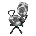 English Bulldog With Glasses Print Office Chair Cover
