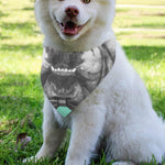 English Bulldog With Glasses Print Over The Collar Dog Bandana