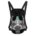 English Bulldog With Glasses Print Pet Carrier Backpack