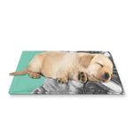 English Bulldog With Glasses Print Pet Cooling Mat Cover