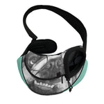 English Bulldog With Glasses Print Pet Sling Carrier