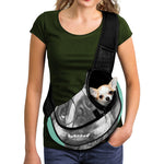 English Bulldog With Glasses Print Pet Sling Carrier