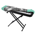 English Bulldog With Glasses Print Piano Keyboard Cover
