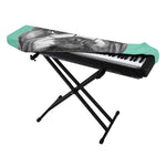English Bulldog With Glasses Print Piano Keyboard Cover