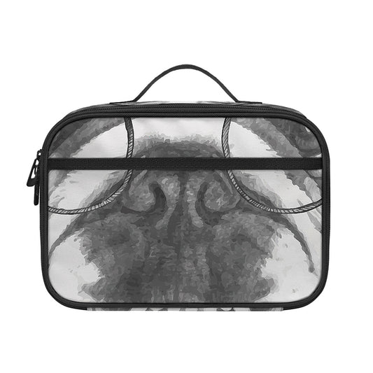 English Bulldog With Glasses Print Portable Lunch Bag
