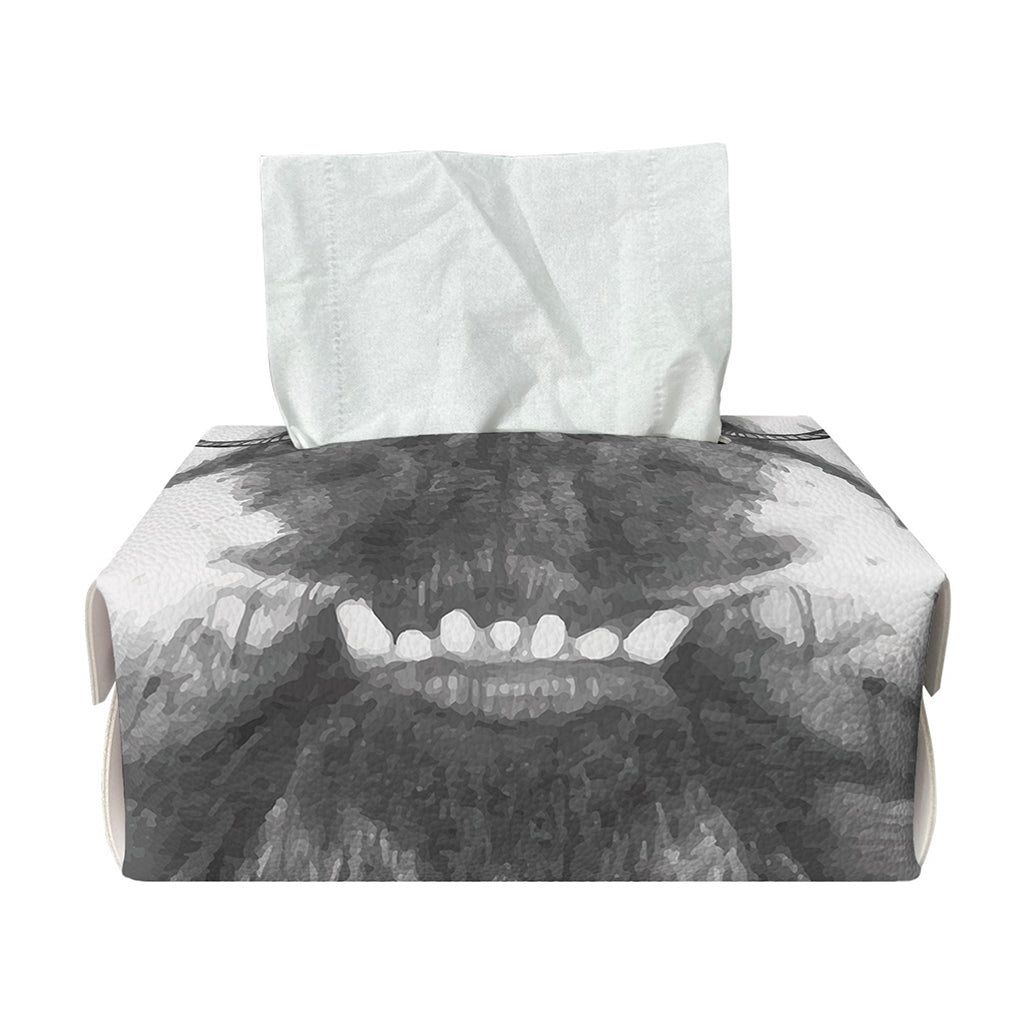 English Bulldog With Glasses Print Rectangle Tissue Box Cover