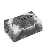 English Bulldog With Glasses Print Rectangle Tissue Box Cover