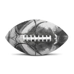 English Bulldog With Glasses Print Rugby Ball
