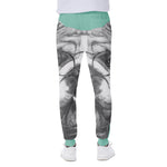 English Bulldog With Glasses Print Scuba Joggers
