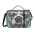 English Bulldog With Glasses Print Shoulder Strap Bible Bag