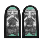 English Bulldog With Glasses Print Skillet Handle Cover