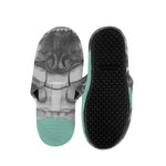 English Bulldog With Glasses Print Slippers