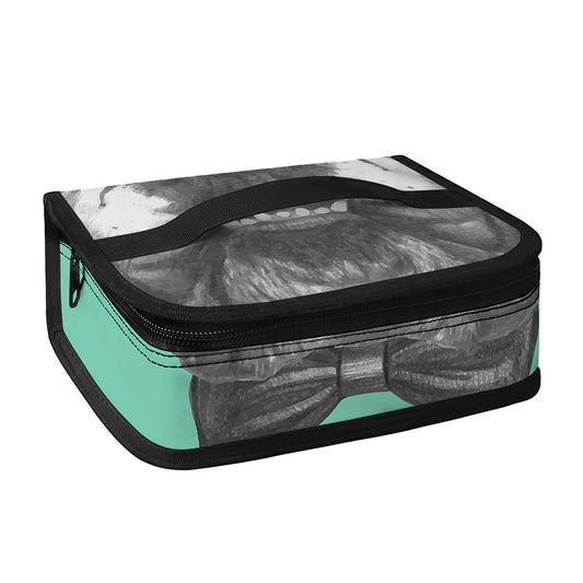 English Bulldog With Glasses Print Small Lunch Bag