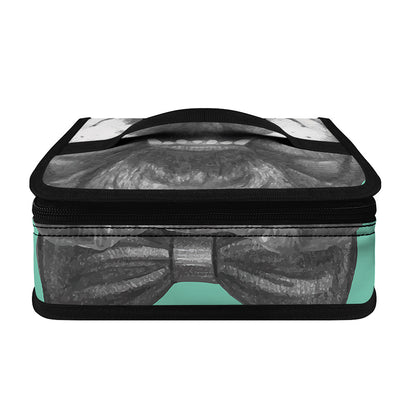English Bulldog With Glasses Print Small Lunch Bag