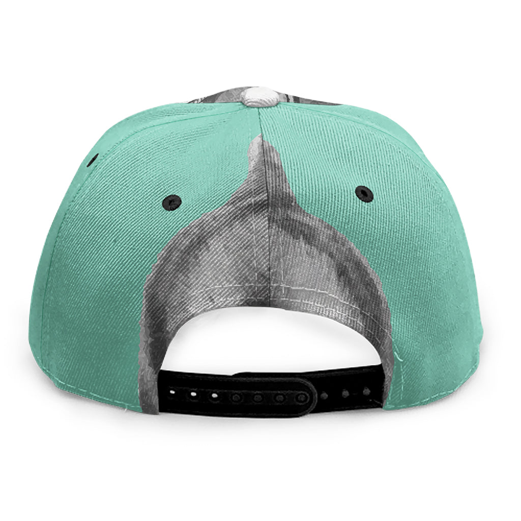 English Bulldog With Glasses Print Snapback Cap