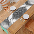 English Bulldog With Glasses Print Table Runner