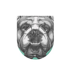 English Bulldog With Glasses Print Toilet Lid Cover