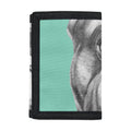 English Bulldog With Glasses Print Trifold Wallet
