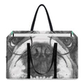 English Bulldog With Glasses Print Utility Tote Bag