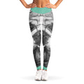 English Bulldog With Glasses Print Women's Leggings