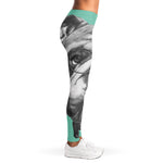 English Bulldog With Glasses Print Women's Leggings