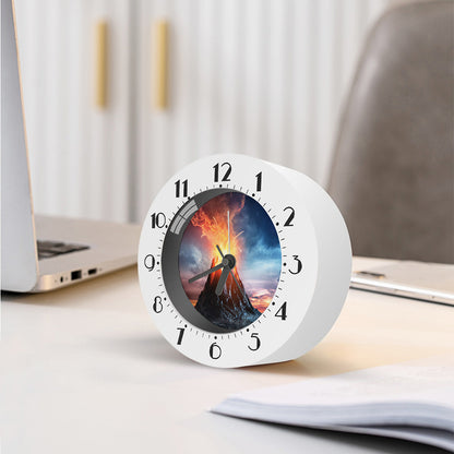 Erupting Volcano Print Alarm Clock