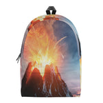 Erupting Volcano Print Backpack