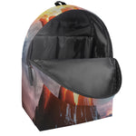 Erupting Volcano Print Backpack