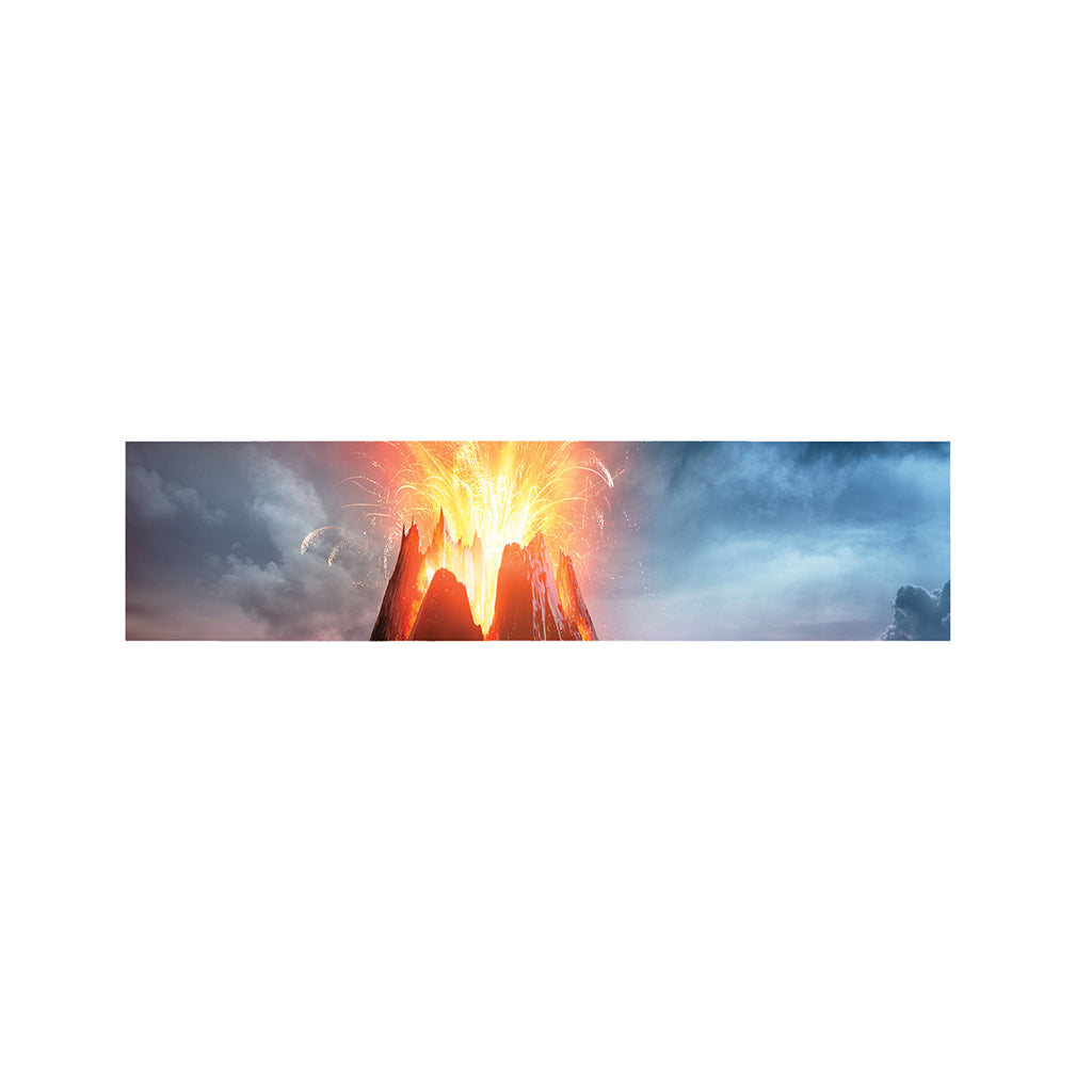 Erupting Volcano Print Bed Runner