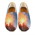 Erupting Volcano Print Casual Shoes