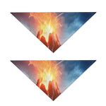 Erupting Volcano Print Dog Bandana