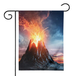 Erupting Volcano Print House Flag