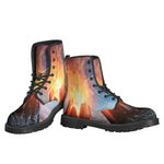 Erupting Volcano Print Backpack