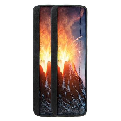 Erupting Volcano Print Refrigerator Handle Covers