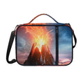 Erupting Volcano Print Shoulder Strap Bible Bag