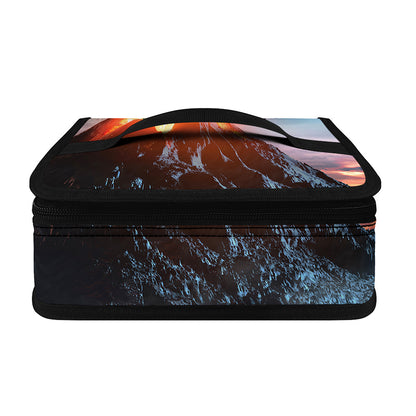 Erupting Volcano Print Small Lunch Bag