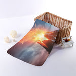 Erupting Volcano Print Towel