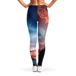 Erupting Volcano Print Women's Leggings