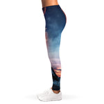 Erupting Volcano Print Women's Leggings