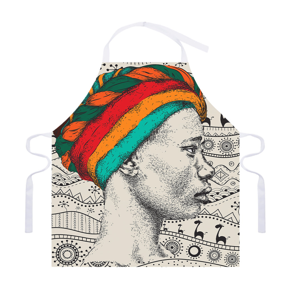 Ethnic African Girl Print Adjustable Apron