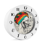 Ethnic African Girl Print Alarm Clock