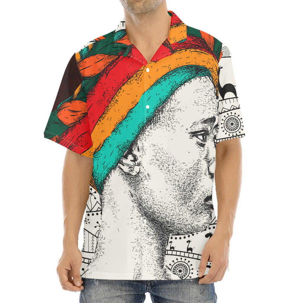 Ethnic African Girl Print Aloha Shirt