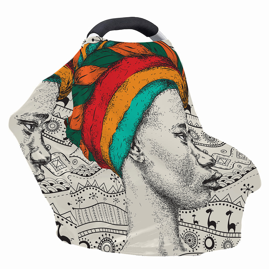 Ethnic African Girl Print Baby Seat Cover