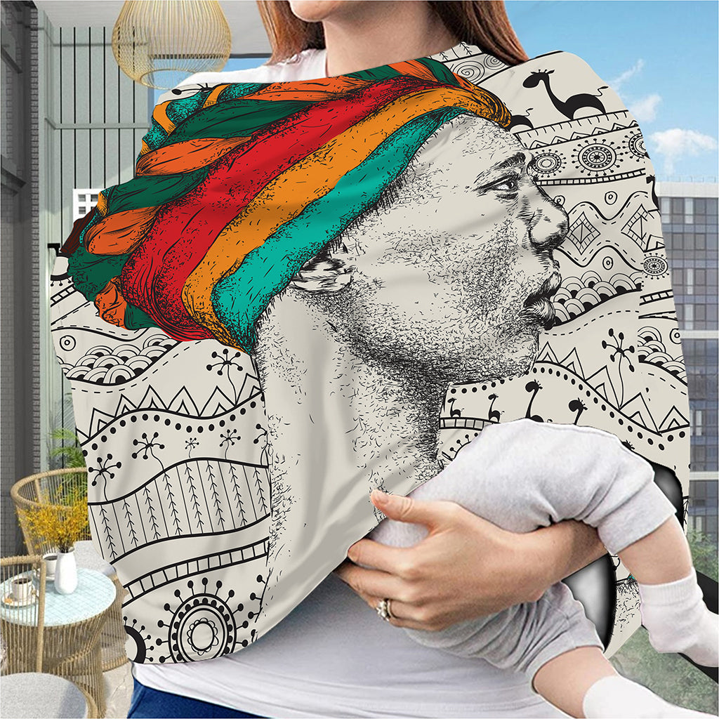 Ethnic African Girl Print Baby Seat Cover