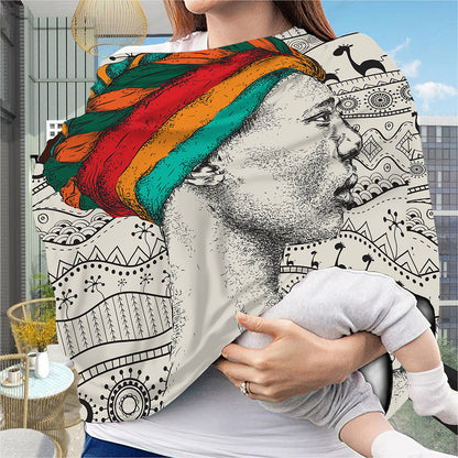 Ethnic African Girl Print Baby Seat Cover