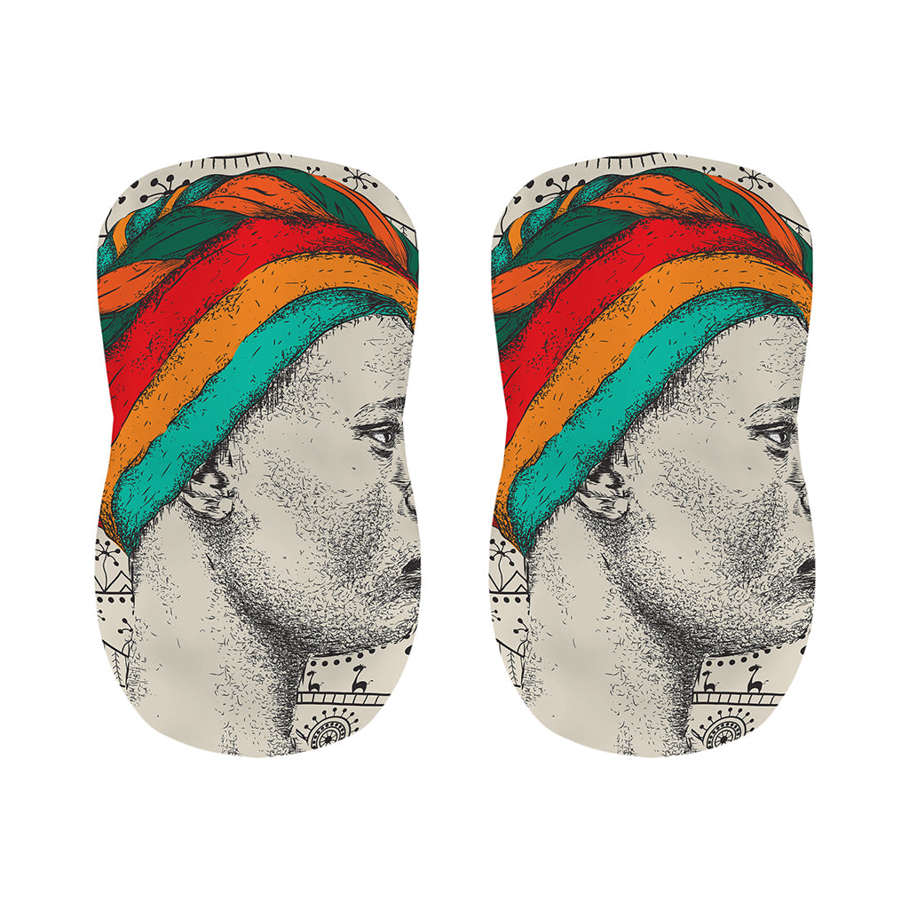 Ethnic African Girl Print Bar Stool Covers