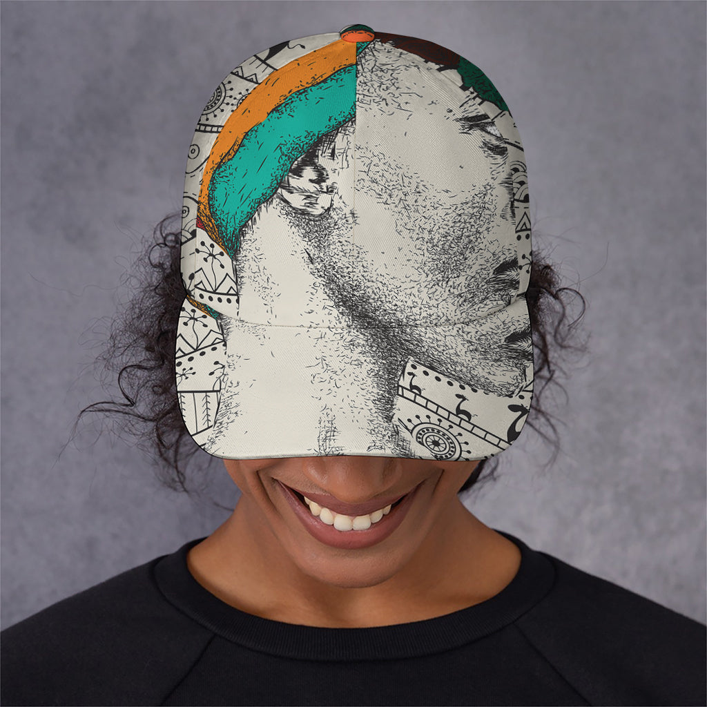 Ethnic African Girl Print Baseball Cap