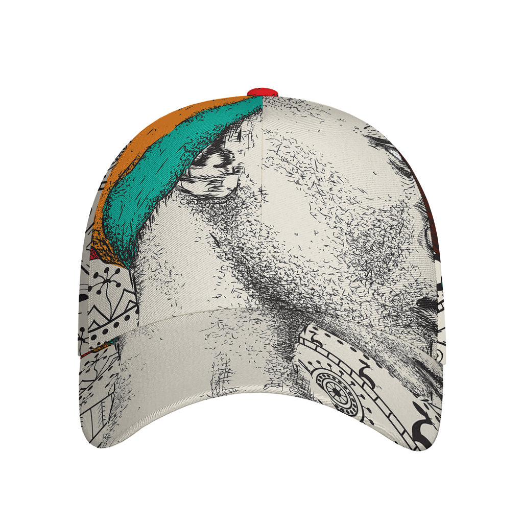 Ethnic African Girl Print Baseball Cap