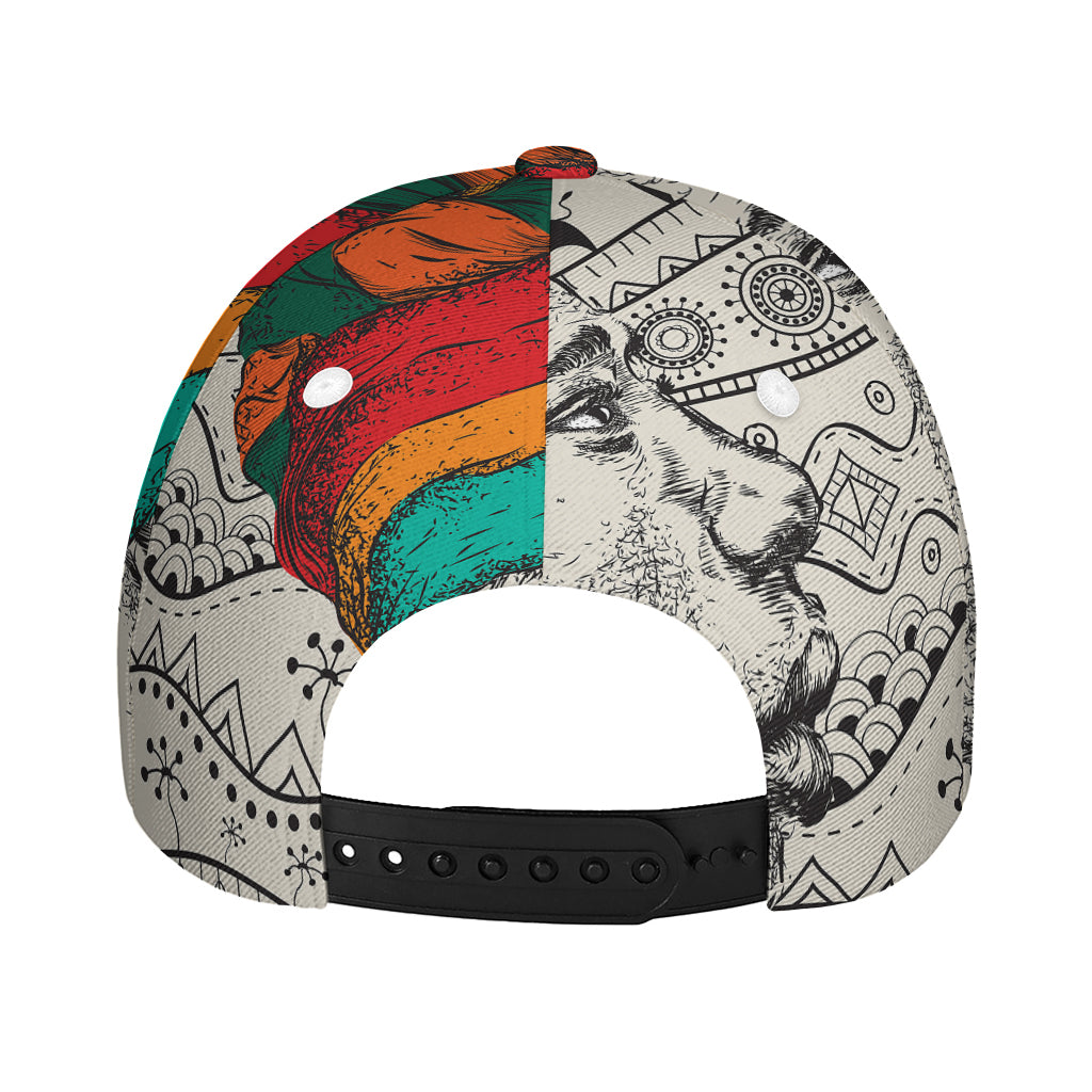 Ethnic African Girl Print Baseball Cap