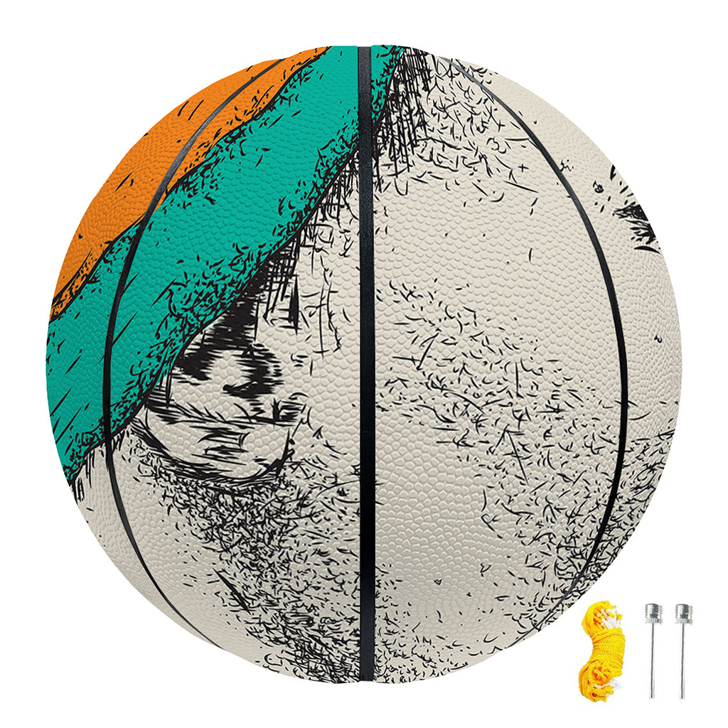 Ethnic African Girl Print Basketball